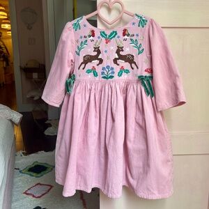 Mini Boden corduroy Christmas dress